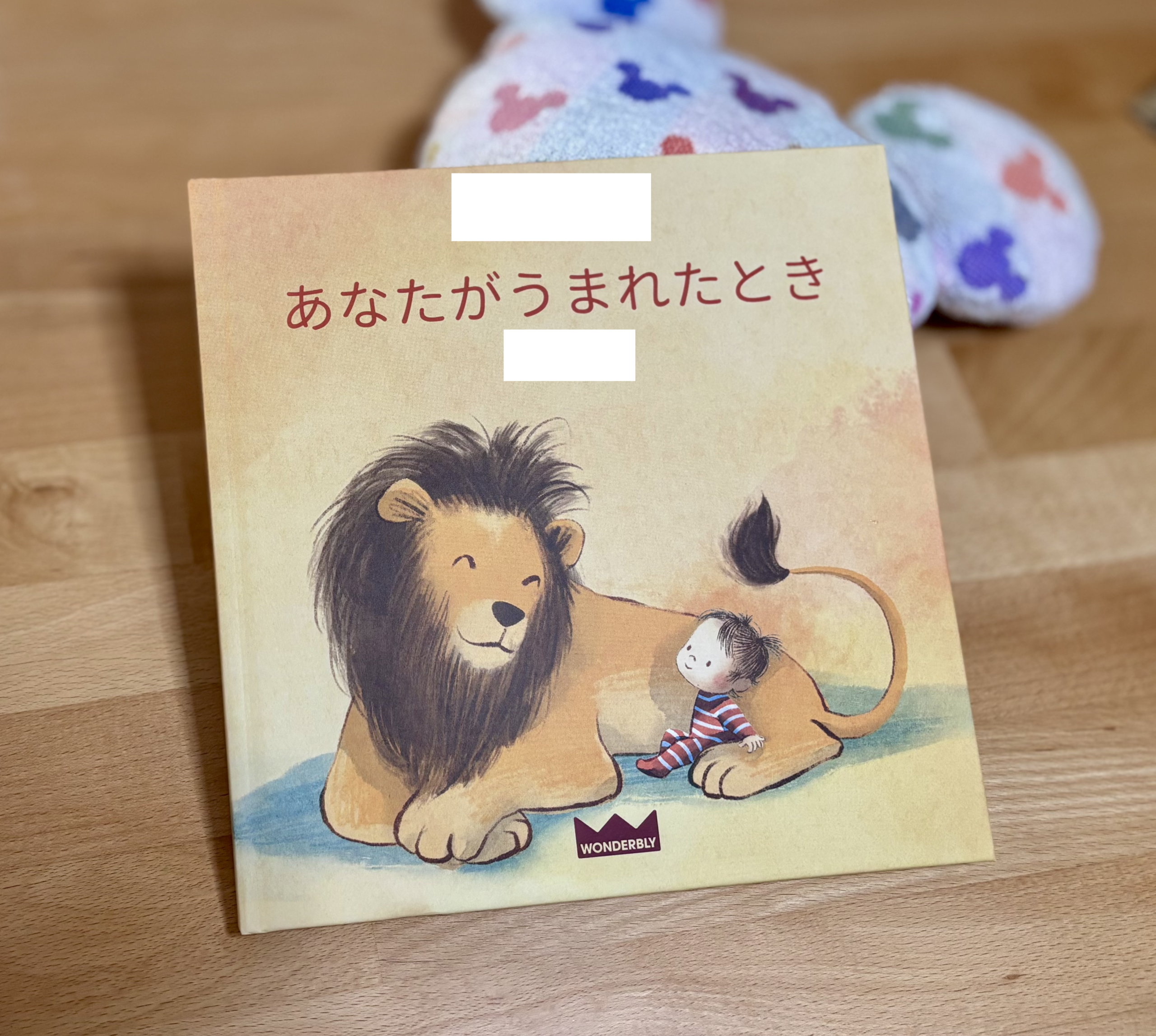 届いたWonderblyの絵本・表紙