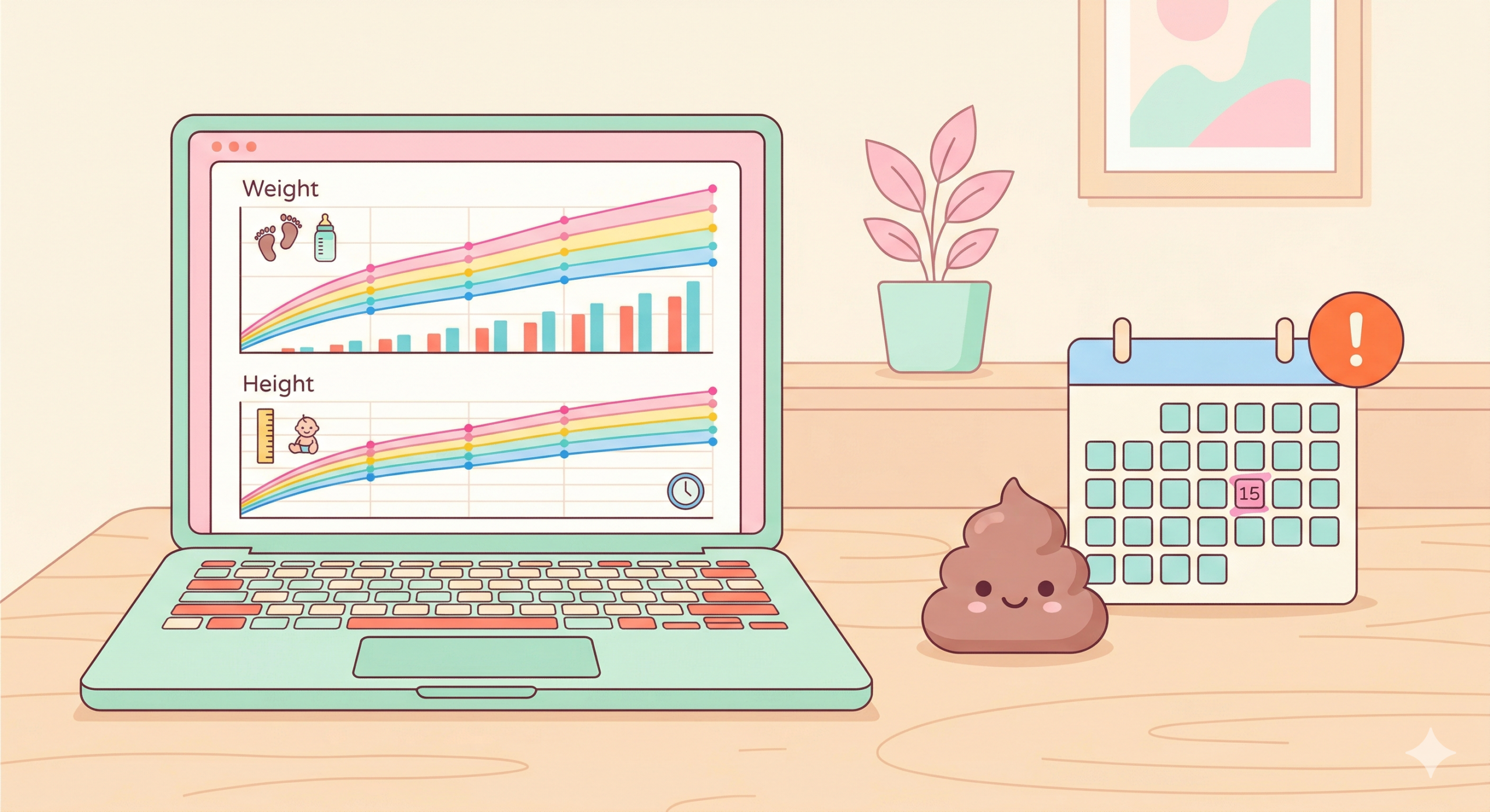 【ぴよログ×Python】成長・睡眠・授乳の推移グラフと「うんちアラート」を作った話